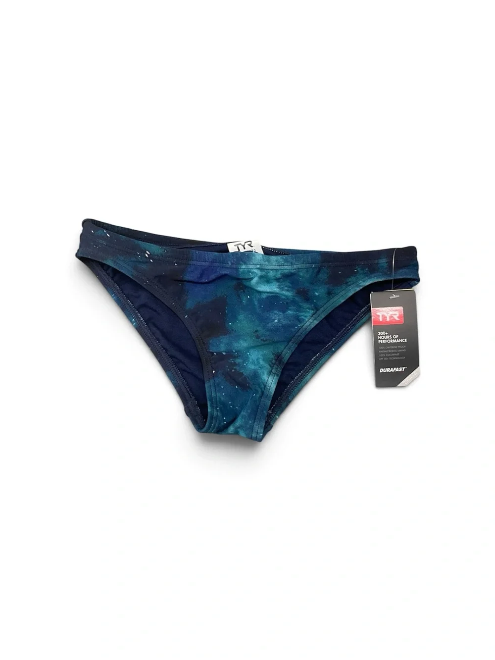 TYR Men's Navy Teal Galaxy Swim Brief